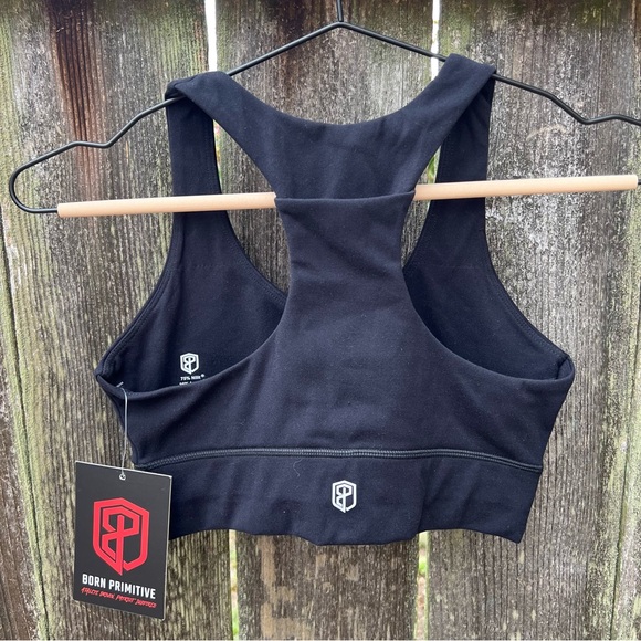 NWT Born Primitive Black Sports Bra - Picture 2 of 5